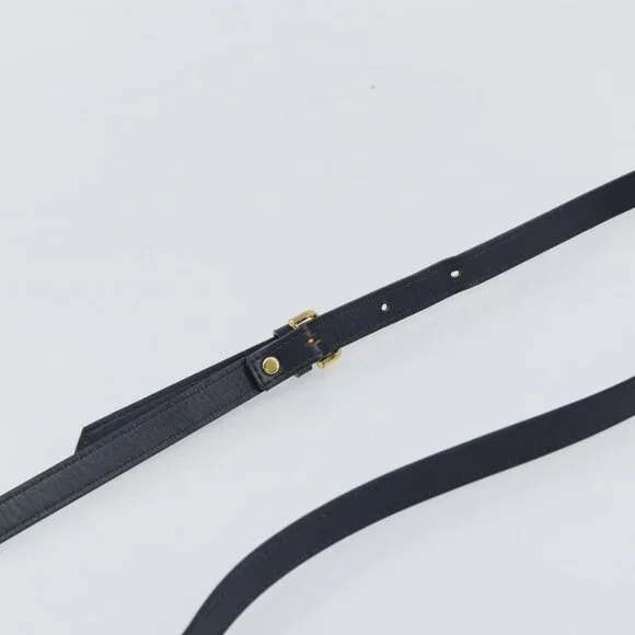 Authentic SAINT LAURENT Shoulder Bag PVC White Gold - Picture 15 of 16